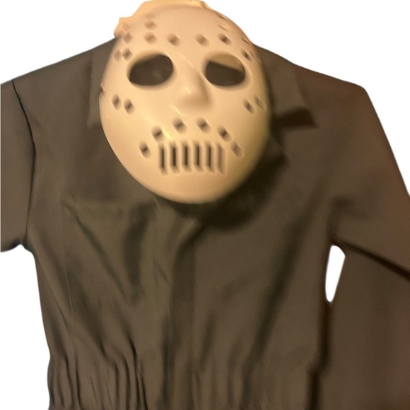 Halloween Michael myers jumpsuit and mask size 8/10 unisex costume - Picture 2 of 4
